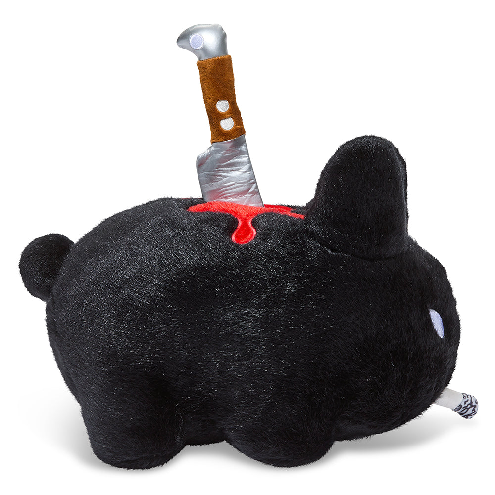 Black Edition Backstab Smorkin Labbit 14-inch plush toy with detailed features and soft fabric, by Labbit.