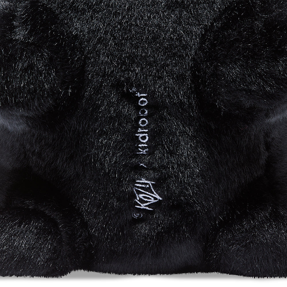 Black edition Backstab Smorkin Labbit 14-inch plush toy by Labbit, featuring detailed stitching and soft fabric.