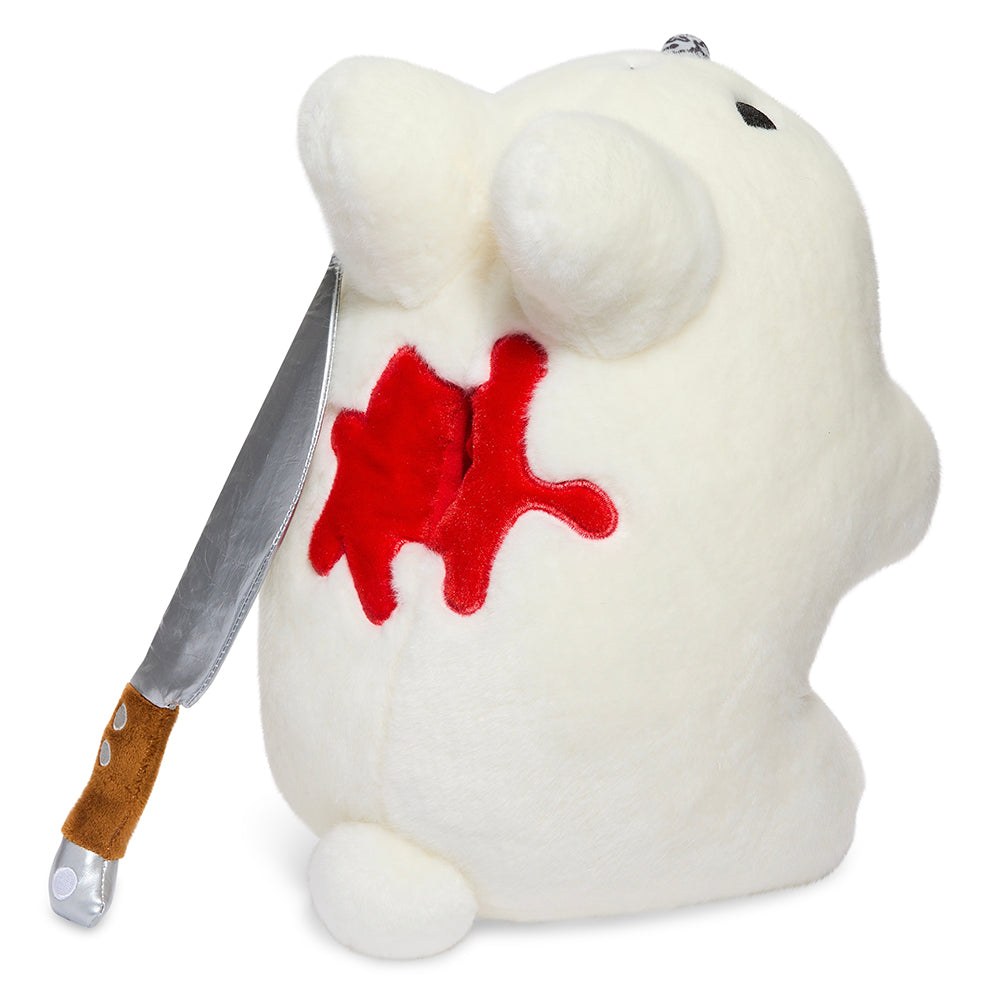 White Edition Backstab Smorkin Labbit 14-inch plush toy by Labbit, featuring a soft, detailed stuffed figure on a plain background.
