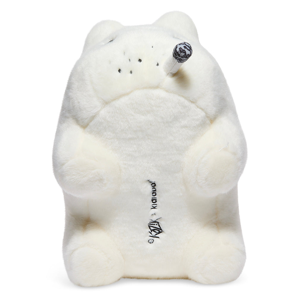 White Backstab Smorkin Labbit 14-inch plush toy from the Labbit brand, featuring a soft, detailed design.