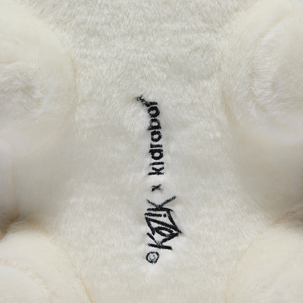 White Backstab Smorkin Labbit 14-inch plush toy by Labbit, featuring detailed design and soft fabric.
