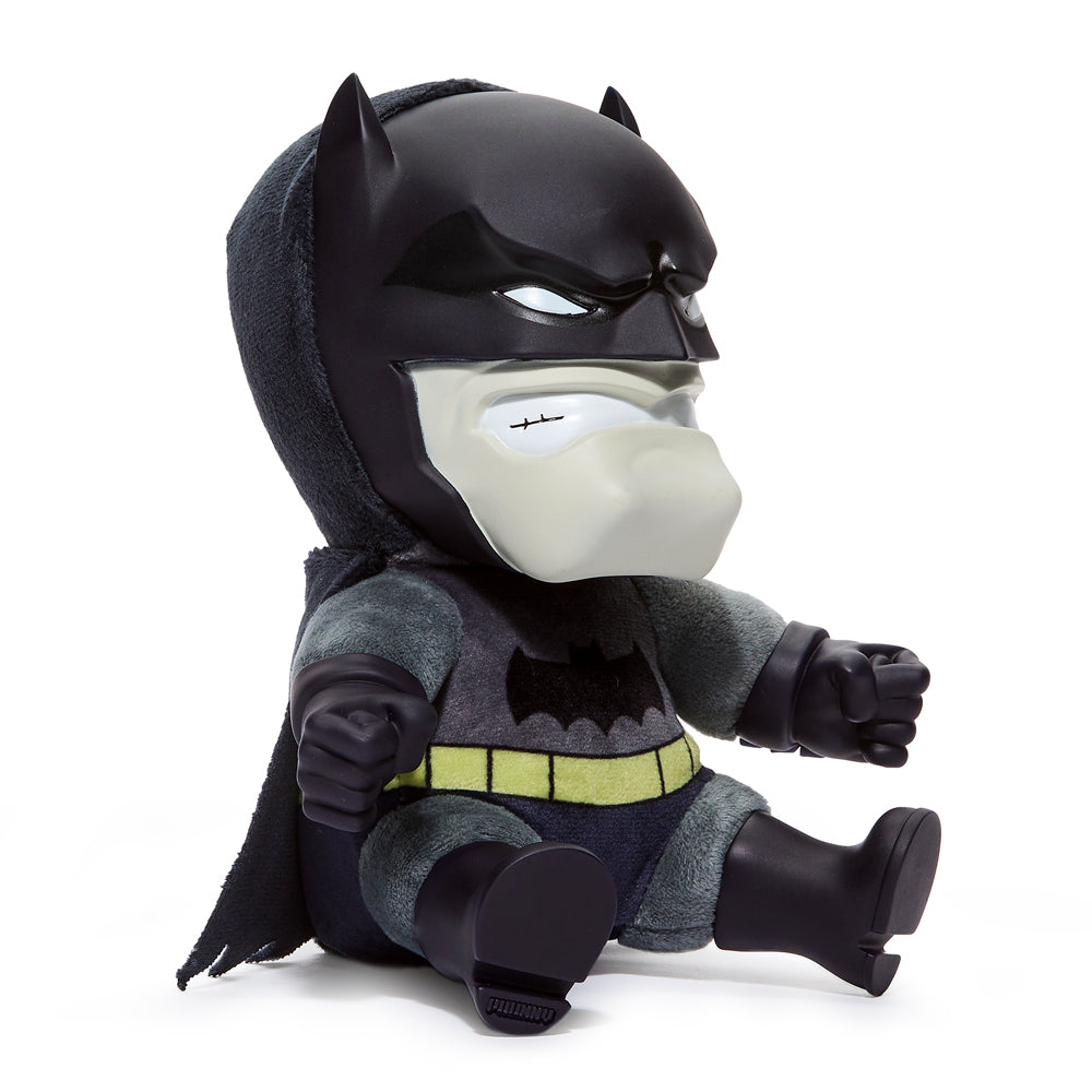 Dark Knight Batman 8-inch Roto Phunny Plush by Kidrobot, soft DC Comics plush toy featuring Batman in a playful pose.