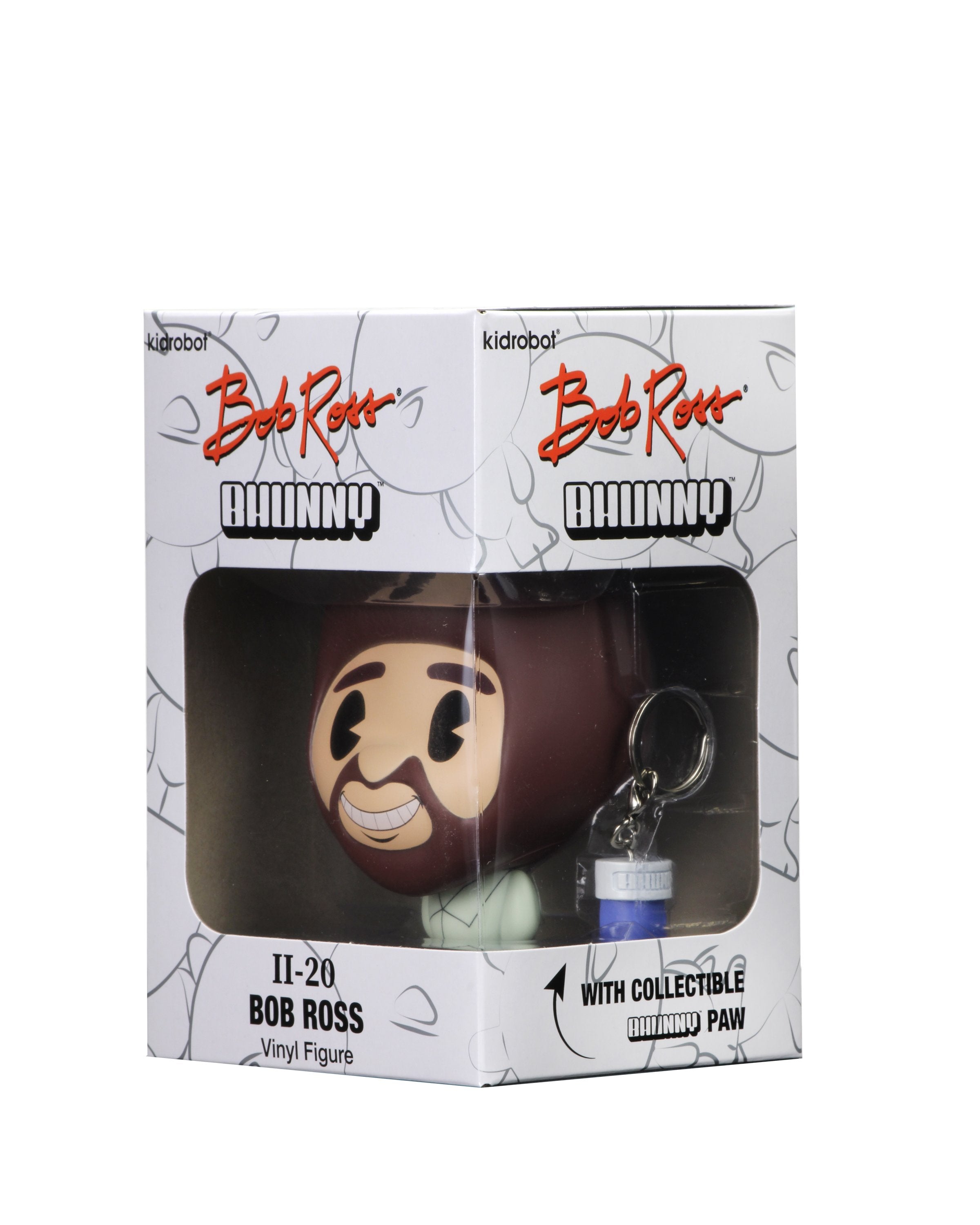 Bob Ross BHUNNY 4" Vinyl Figure (II-20) - Kidrobot - Designer Art Toys