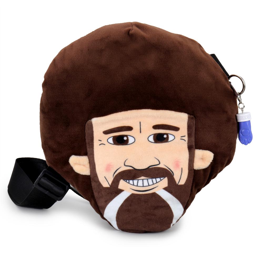 Soft Bob Ross Plush Phunny Pack featuring a cozy stuffed plush of the iconic painter, perfect for fans and collectors.