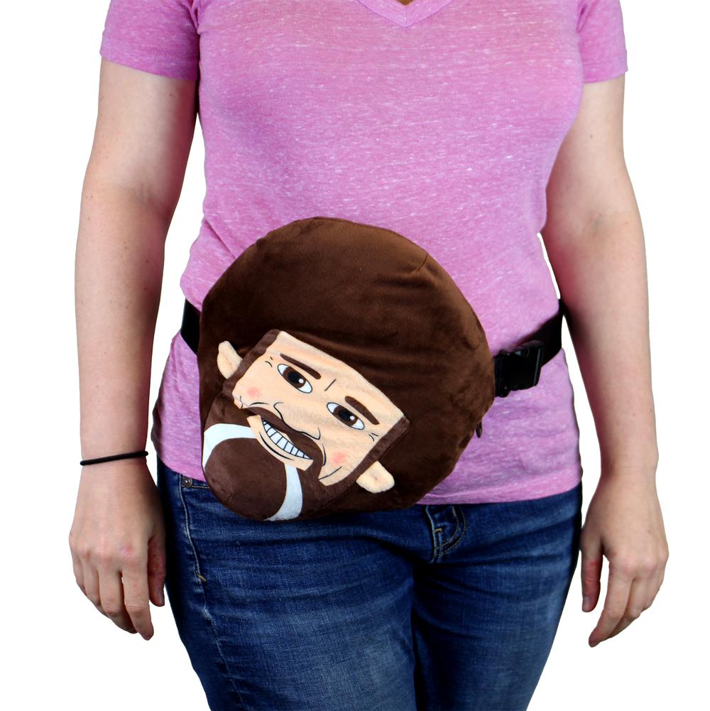 Soft Bob Ross Plush Phunny Pack featuring a cuddly plush toy of the famous painter, perfect for fans and collectors.