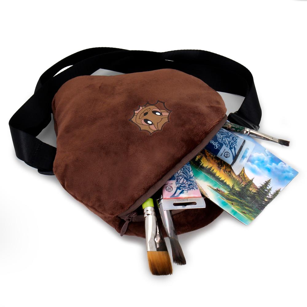 Soft Bob Ross Plush Phunny Pack featuring a smiling plush figure of the iconic artist, perfect for fans and collectors.