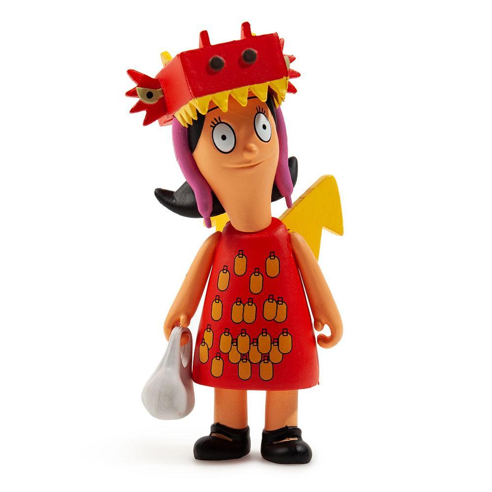 Vinyl figure of Louise from Bob's Burgers with a dragon and girl tattoo design, 3-inch collectible by Bob's Burgers.