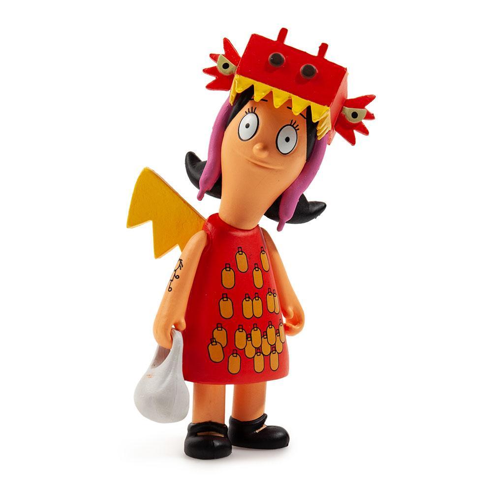 Vinyl figure of Louise from Bob's Burgers with a dragon and girl tattoo design, 3-inch collectible by Bob's Burgers.