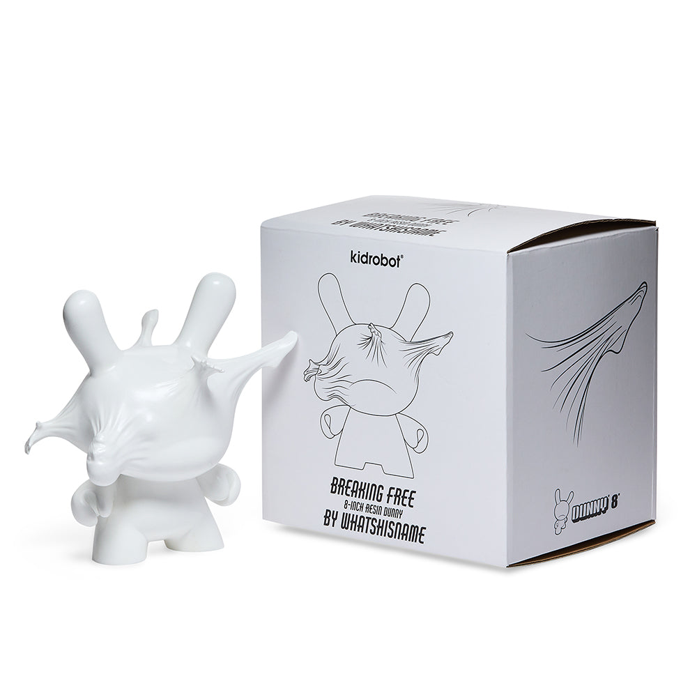 Breaking Free 8-inch resin Dunny by WHATSHISNAME featuring a detailed design and bold stance, perfect as a collectible art toy.