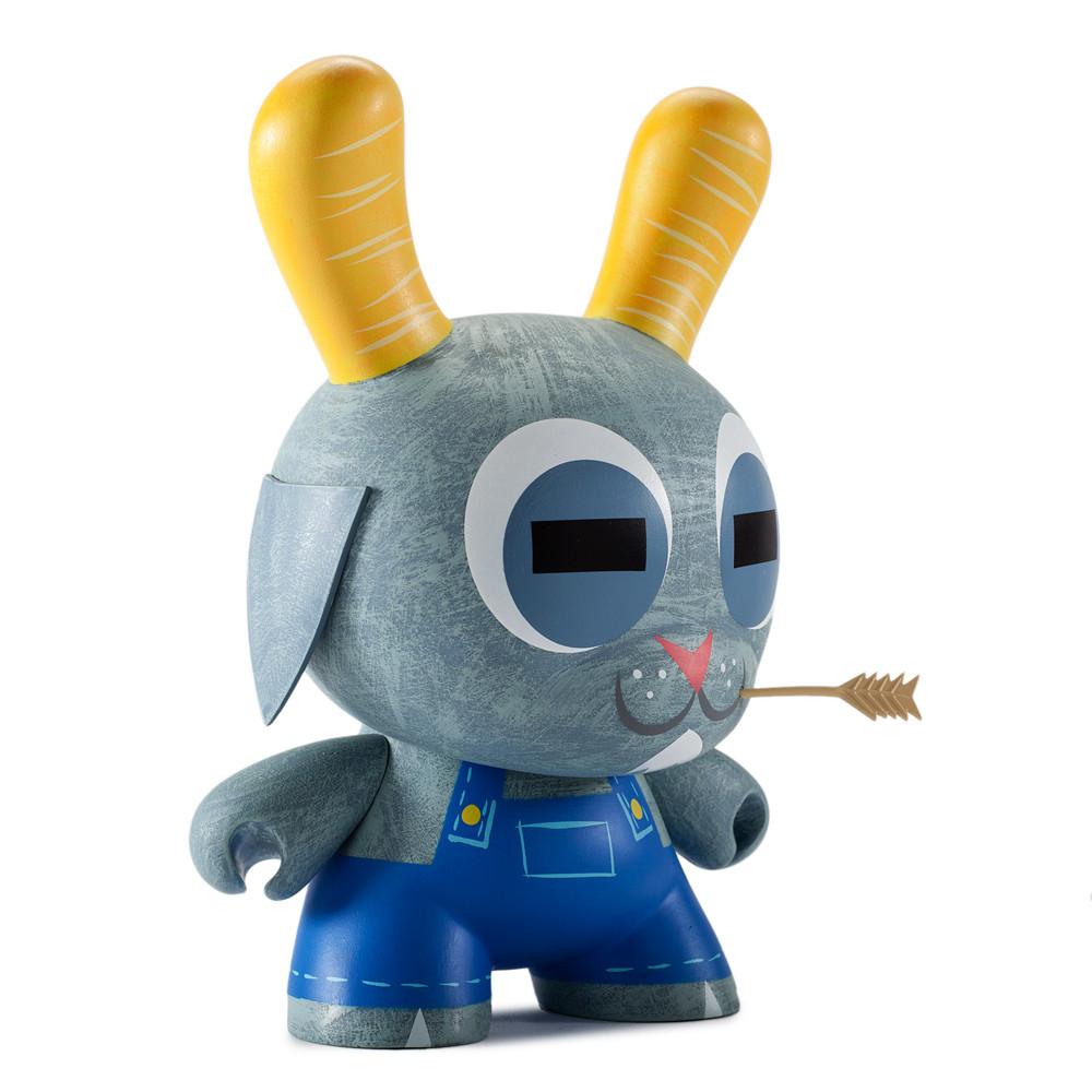 8-inch Buck Wethers Dunny vinyl figure by Amanda Visell, featuring a whimsical character with detailed design and vibrant colors.