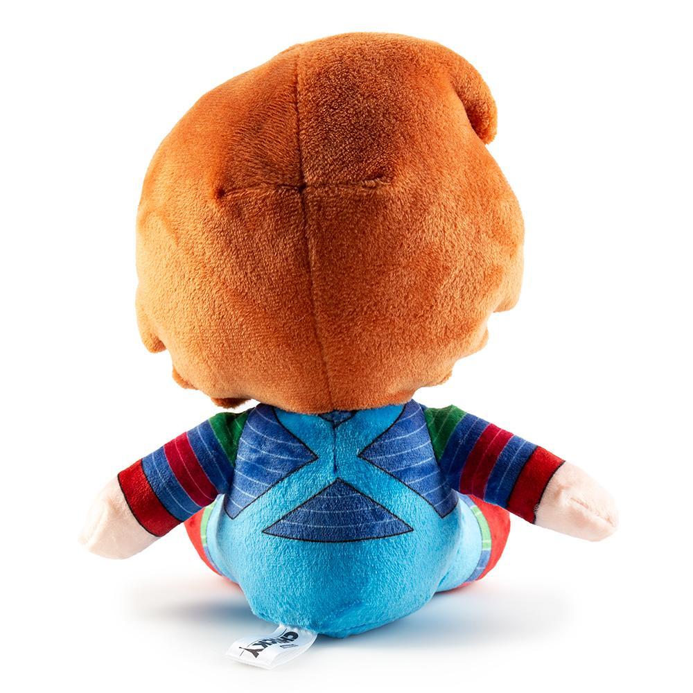 Child's Play Chucky Horror PHUNNY plush toy by Kidrobot featuring a soft, detailed Chucky character plush for kids and collectors.