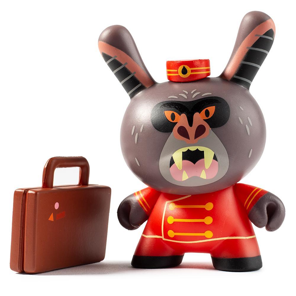 Vinyl City Cryptid Dunny figure from Multi-Artist blind box series, collectible urban creature with detailed design.
