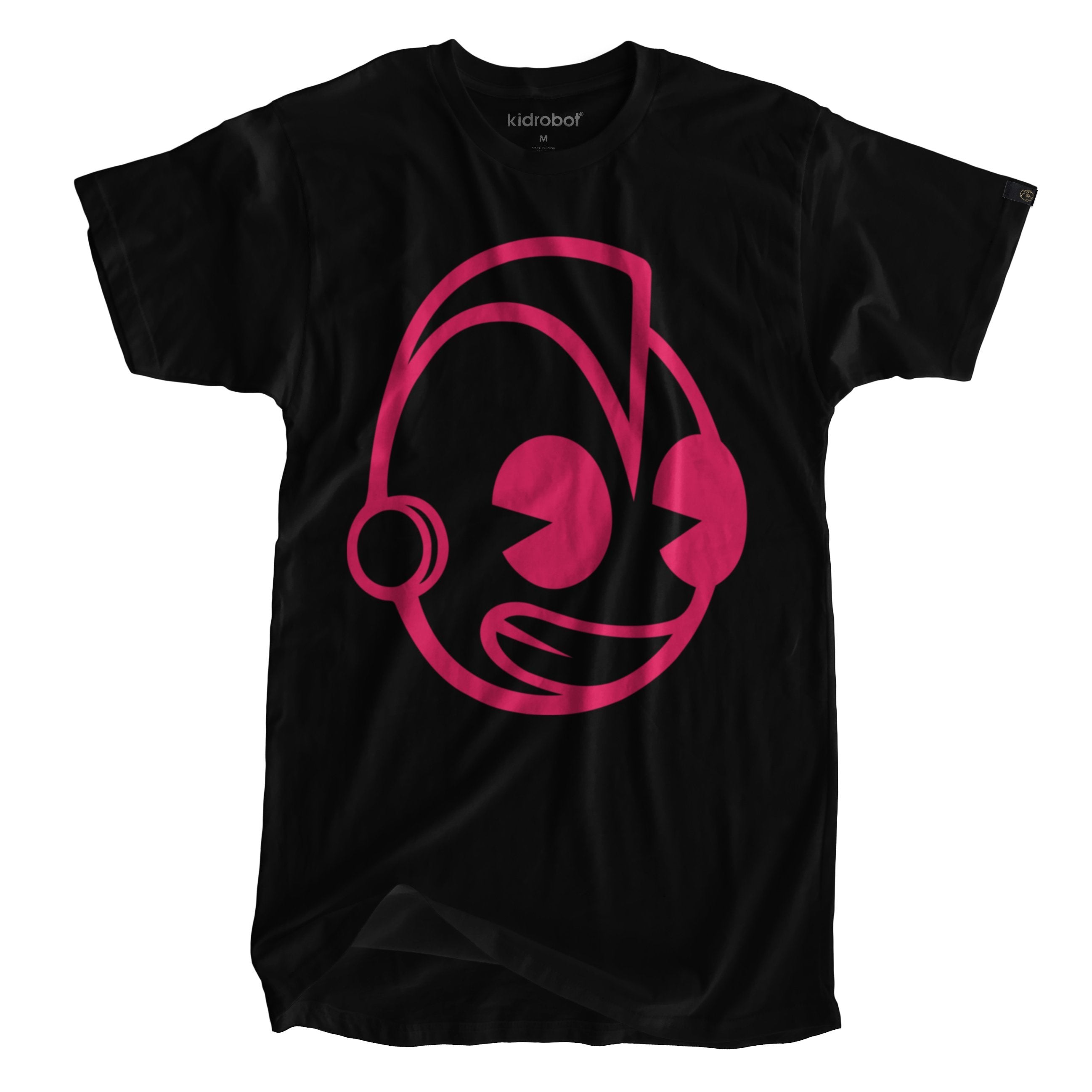 Limited Edition Kidrobot Signature Magenta Bothead Black T-Shirt (S-XXL) - Kidrobot - Designer Art Toys