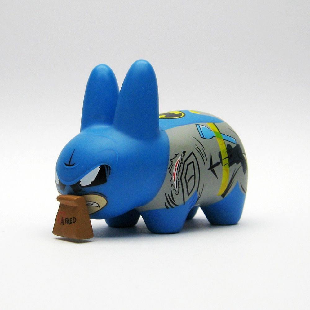 Warner Bros. DC Labbit Batman vinyl figure, 2.5-inch collectible toy featuring Batman in a playful design.