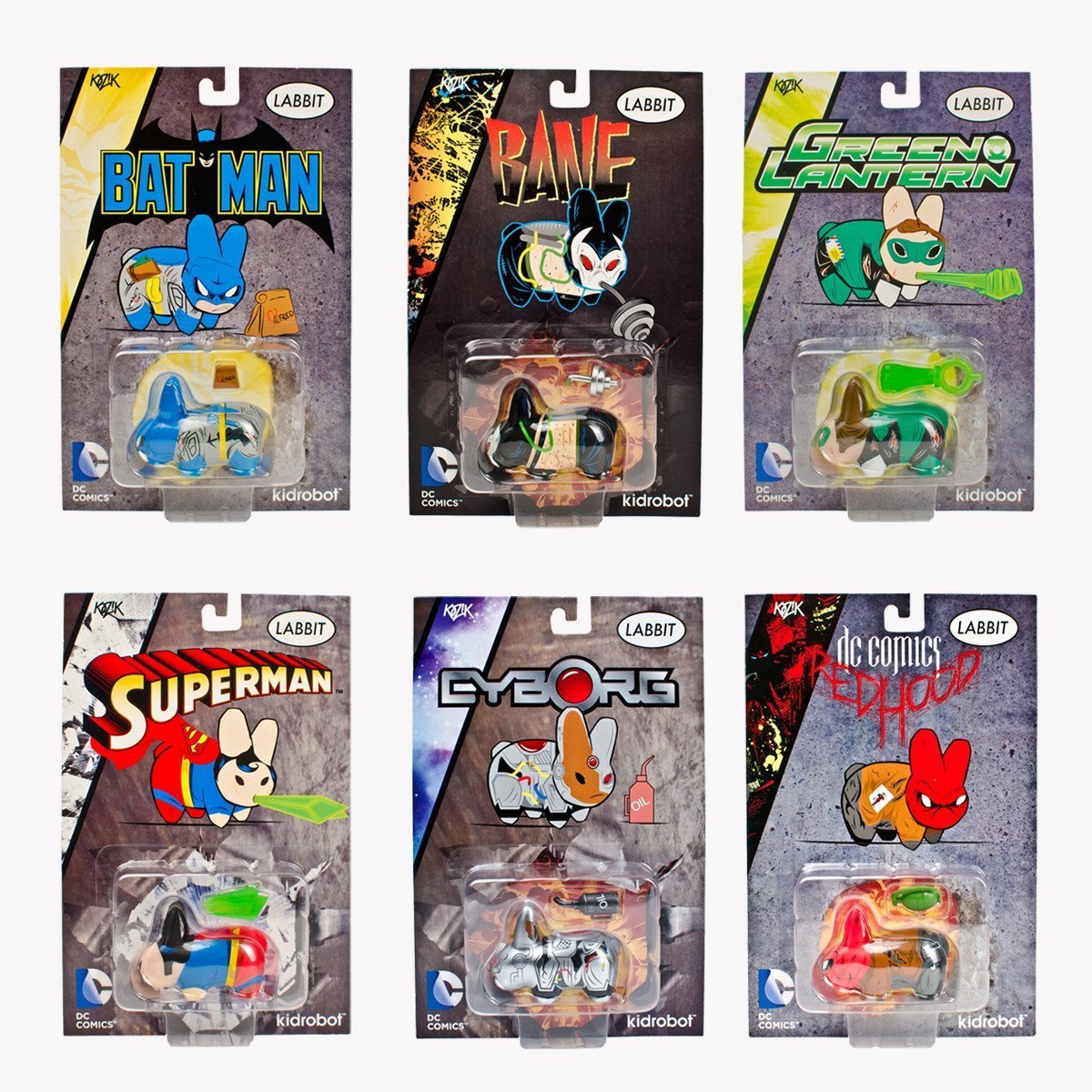 Warner Bros. DC Labbit Batman 2.5-inch vinyl figure featuring Batman's iconic design and detailed sculpting.