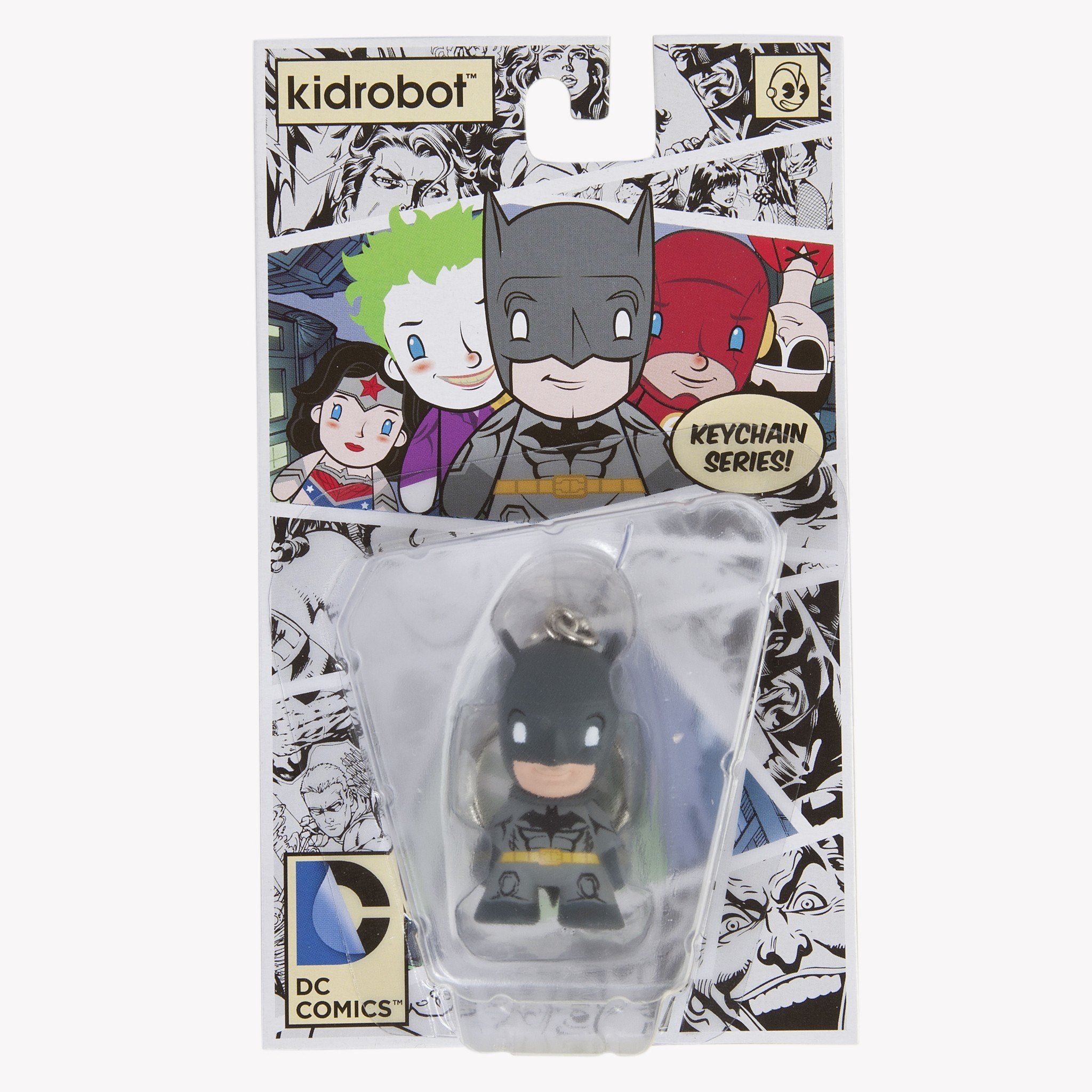 Dc Character Key Rack Gray vinyl and metal Batman keychain from DC Universe by Warner Bros ...