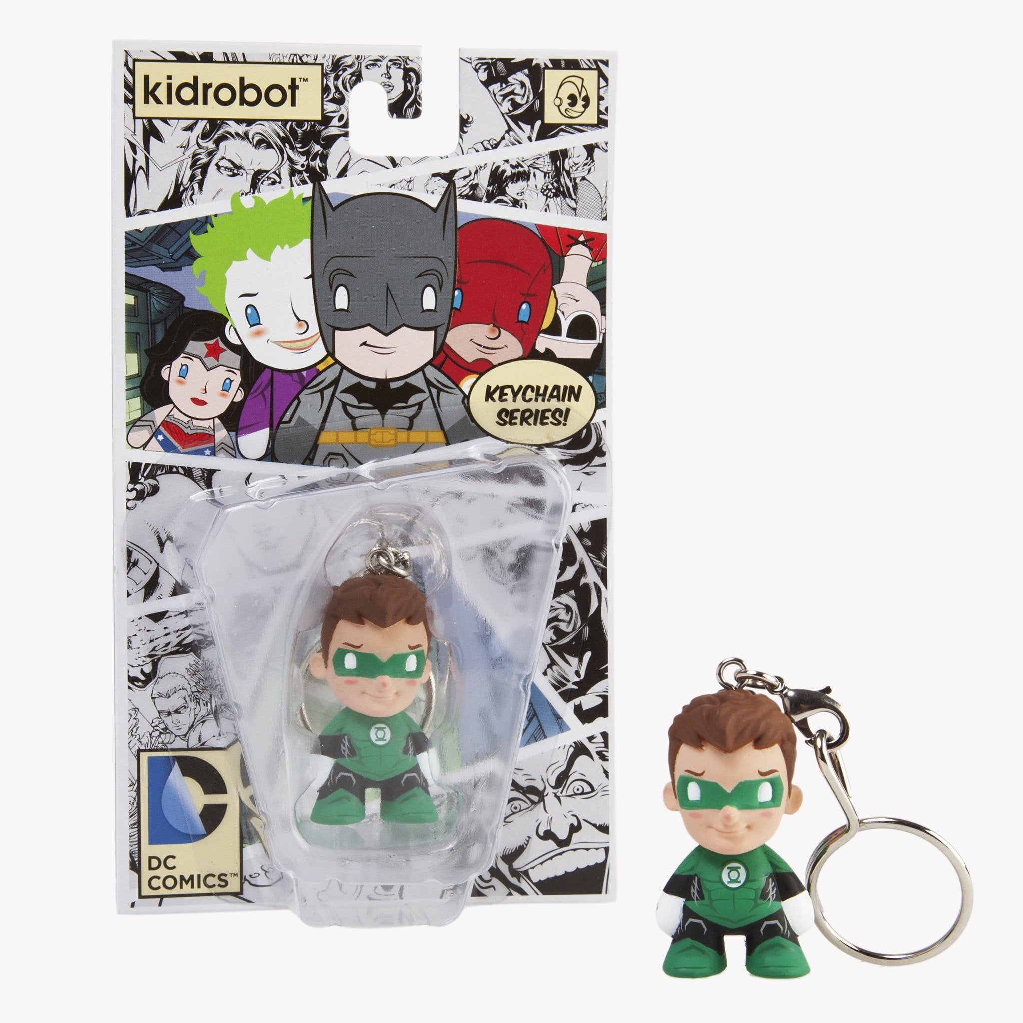 Green Lantern 1.5-inch keychain from DC Universe, featuring vinyl and metal design, by Warner Bros.
