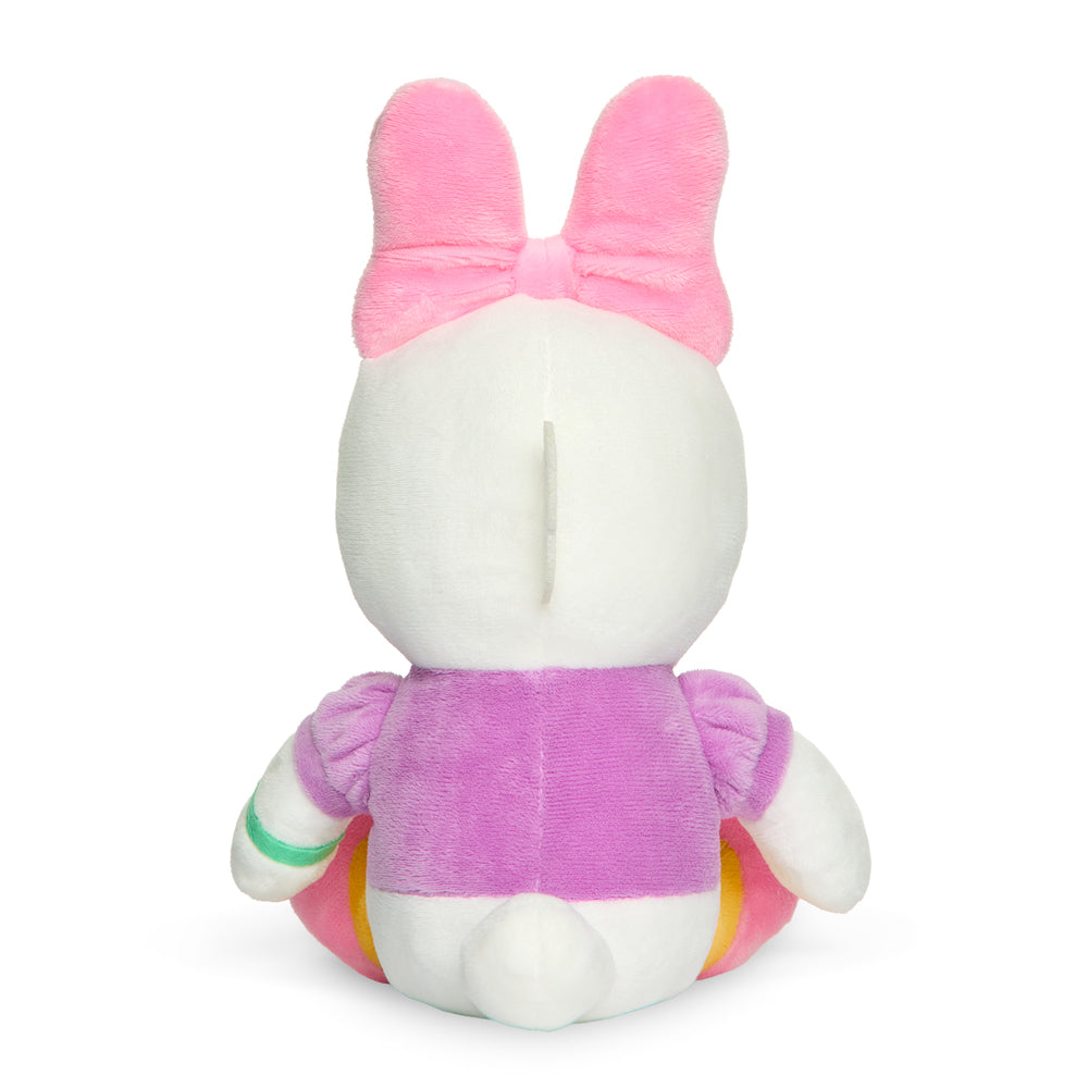 Disney Daisy Duck 7.5-inch Phunny Plush by Kidrobot, soft and cuddly Disney character plush with detailed features.