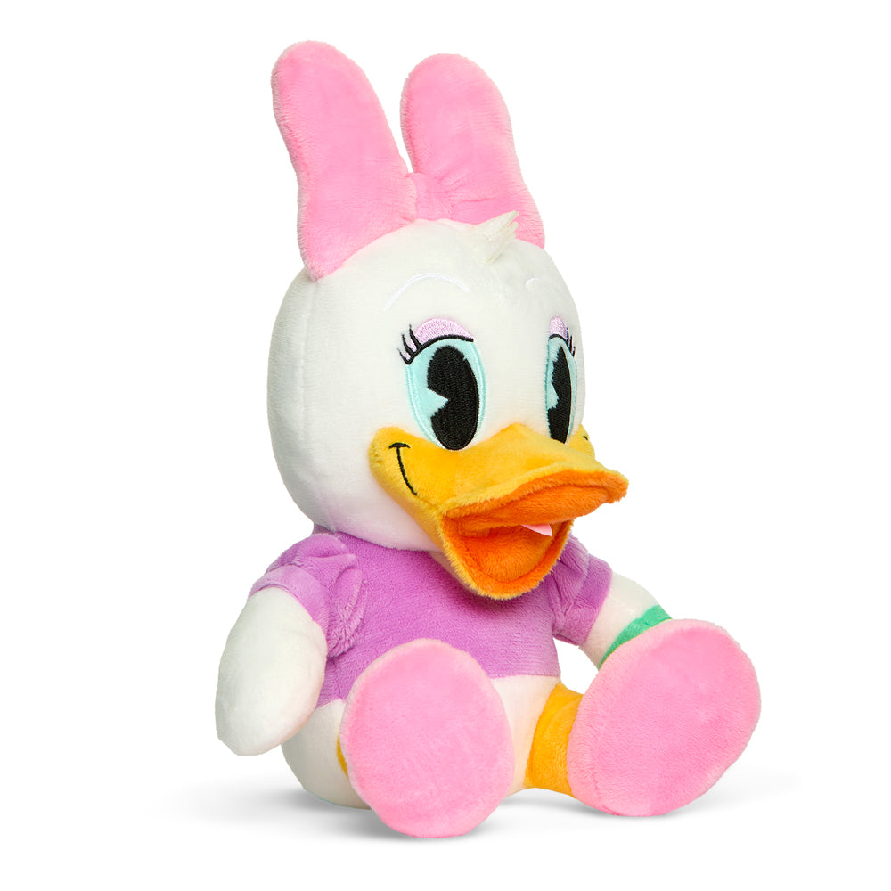 Disney Daisy Duck 7.5-inch Phunny plush by Kidrobot featuring soft fabric and detailed character design.