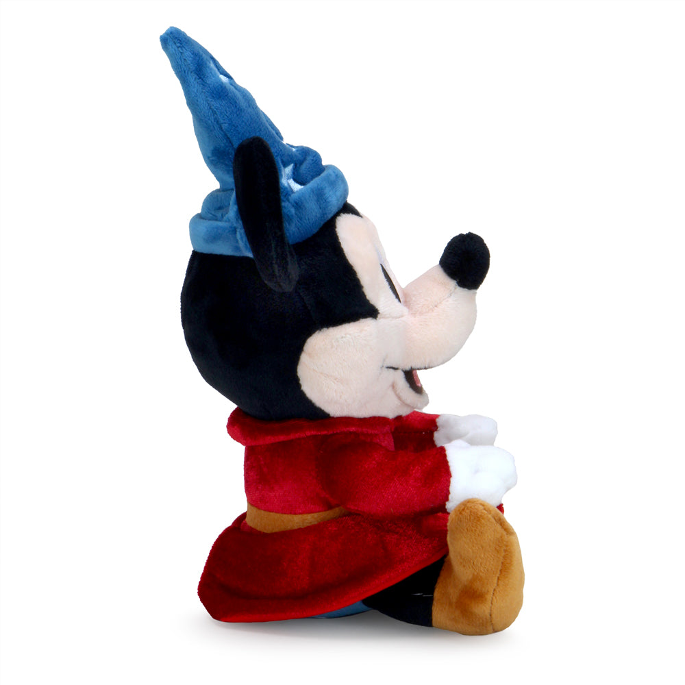 Disney Fantasia Sorcerer Mickey 8-inch Phunny plush toy featuring Mickey Mouse in his Sorcerer outfit from Fantasia.