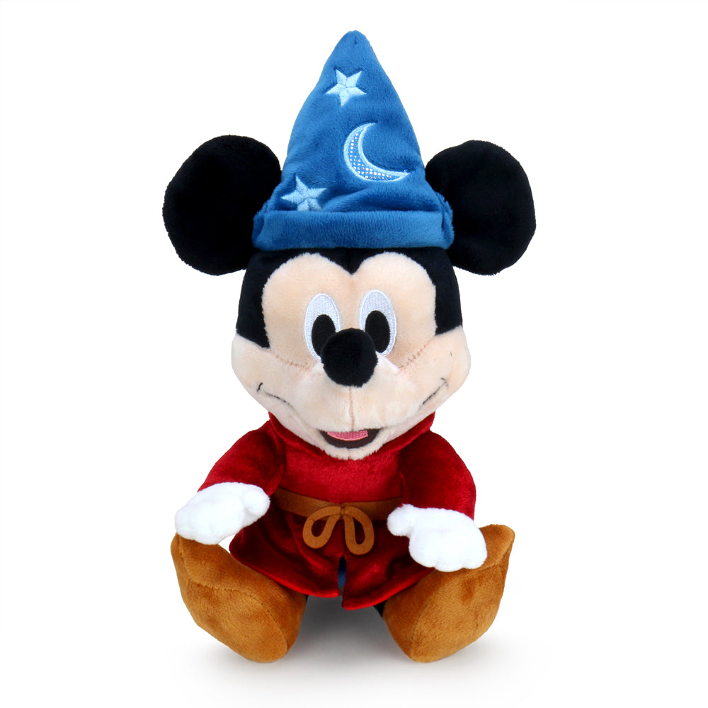 Disney Fantasia Sorcerer Mickey 8-inch Phunny plush toy, soft fabric plush character from the Disney Fantasia film.