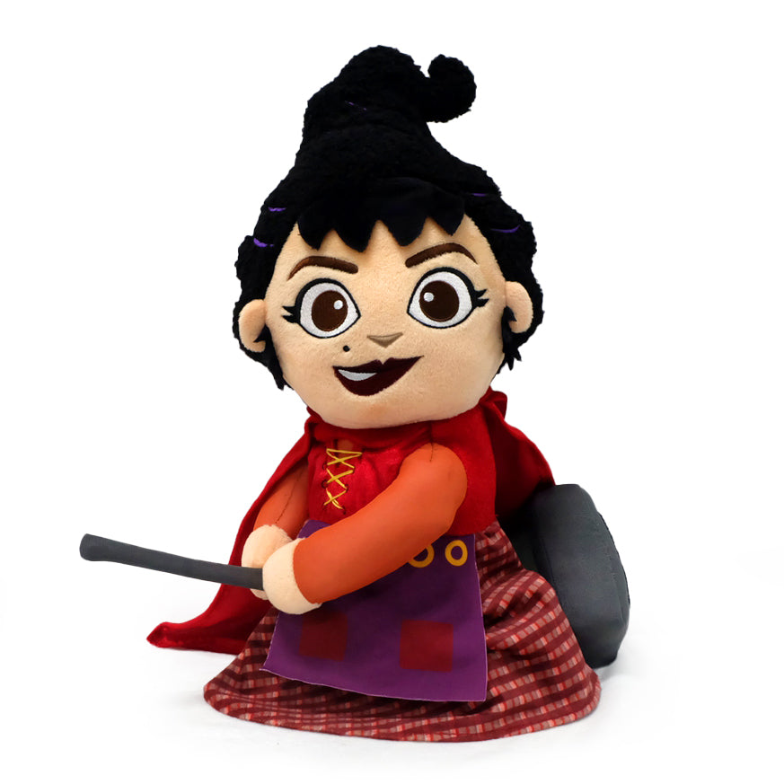Disney Hocus Pocus Mary Sanderson 13-inch plush toy by Kidrobot, soft and cuddly with detailed costume features.