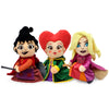 Disney Hocus Pocus Sanderson Sisters 13-inch plush 3-pack featuring the iconic characters from the Hocus Pocus movie.