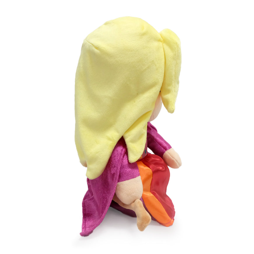 Disney Hocus Pocus Sarah Sanderson 13-inch plush toy by Kidrobot featuring the character with detailed costume and facial features.