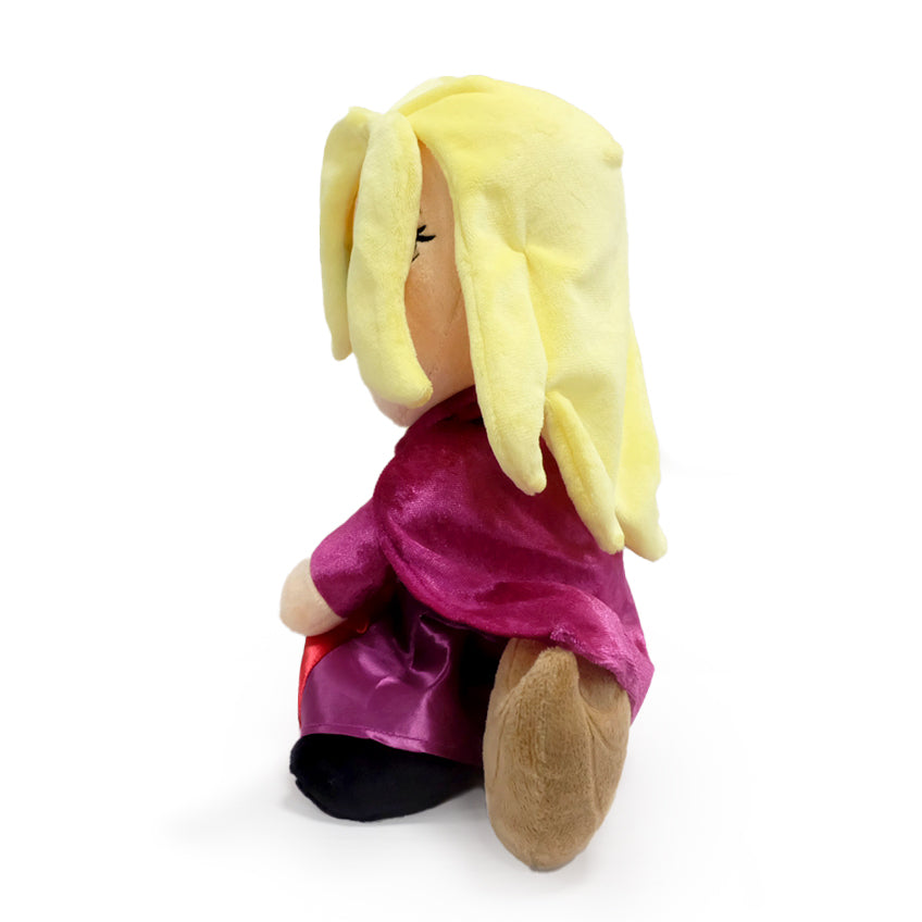 Disney Hocus Pocus Sarah Sanderson 13-inch plush by Kidrobot featuring soft fabric and detailed character design.