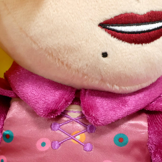 Disney Hocus Pocus Sarah Sanderson 13-inch plush toy by Kidrobot, featuring detailed character design and soft fabric.