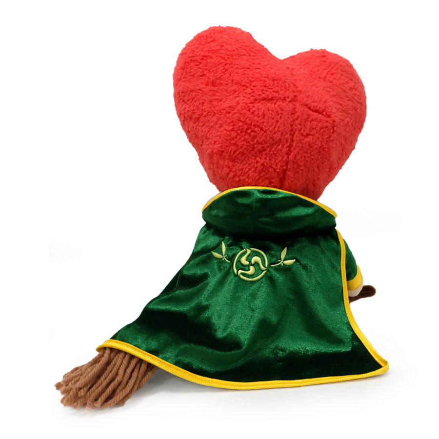 Disney Hocus Pocus Winifred Sanderson 13-inch plush by Kidrobot featuring detailed embroidery and soft fabric for collectible display