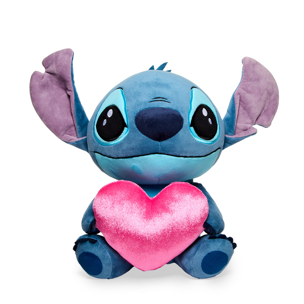 Disney Lilo & Stitch I Love Stitch 13-inch light-up plush toy, soft and cuddly with a glowing feature, perfect for fans.