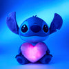 Disney Lilo & Stitch I Love Stitch 13-inch light-up plush toy featuring Stitch with a glowing heart and soft plush fabric.