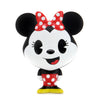 Disney Minnie Mouse BHUNNY 4-inch vinyl figure featuring Minnie with pink bow and classic outfit, collectible Disney character toy.