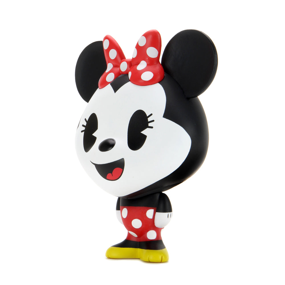 Disney Minnie Mouse BHUNNY 4-inch vinyl figure, featuring classic Disney Minnie Mouse design and bright colors.
