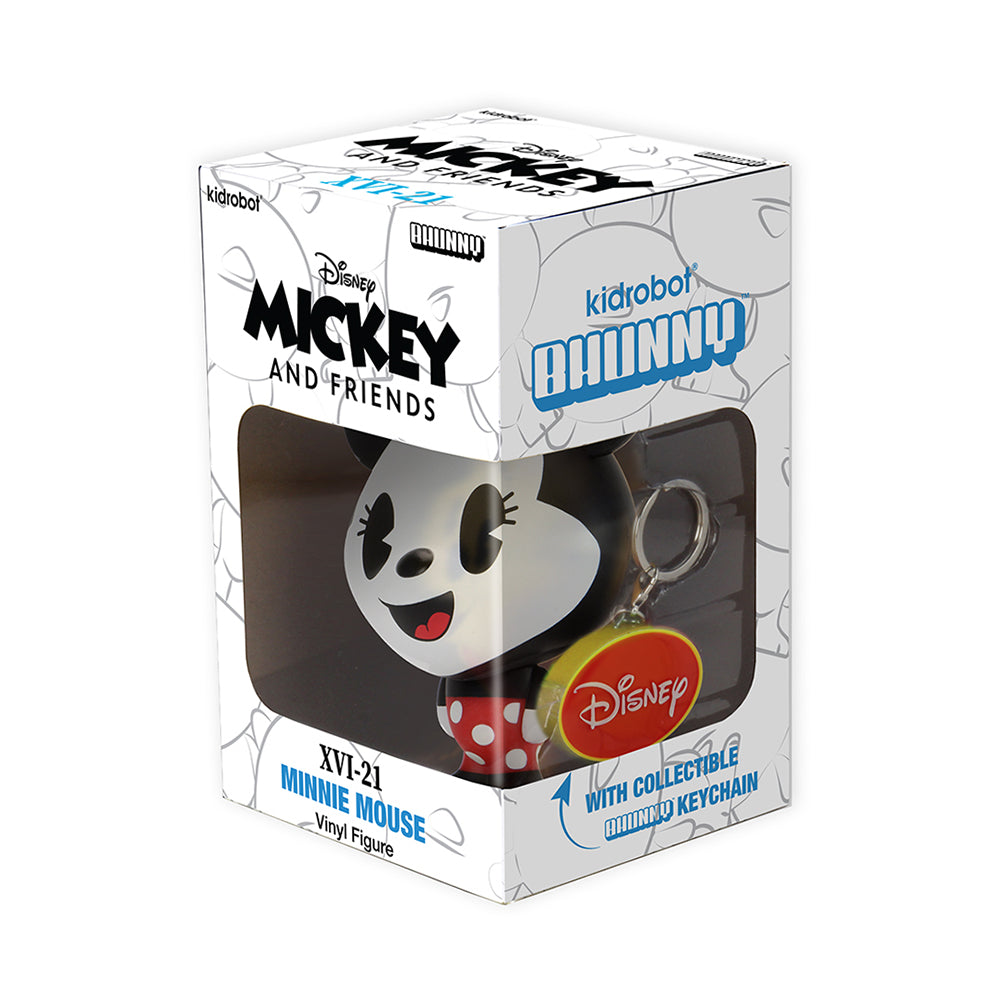 Disney Minnie Mouse BHUNNY 4-inch vinyl figure by Disney, featuring Minnie with her signature bow and playful pose.