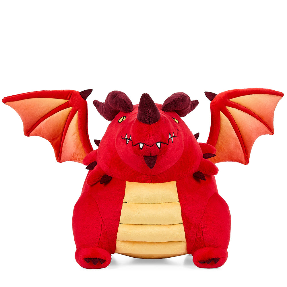 Dungeons & Dragons Honor Among Thieves Themberchaud 13-inch plush dragon toy, soft and detailed for fans and collectors.
