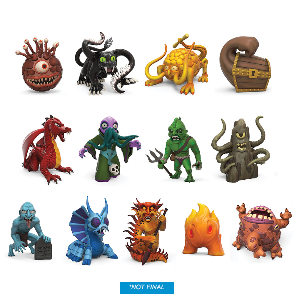 Dungeons & Dragons vinyl monster figure from Kidrobot's Mini Series 1, 3-inch collectible vinyl toy with detailed monster design.
