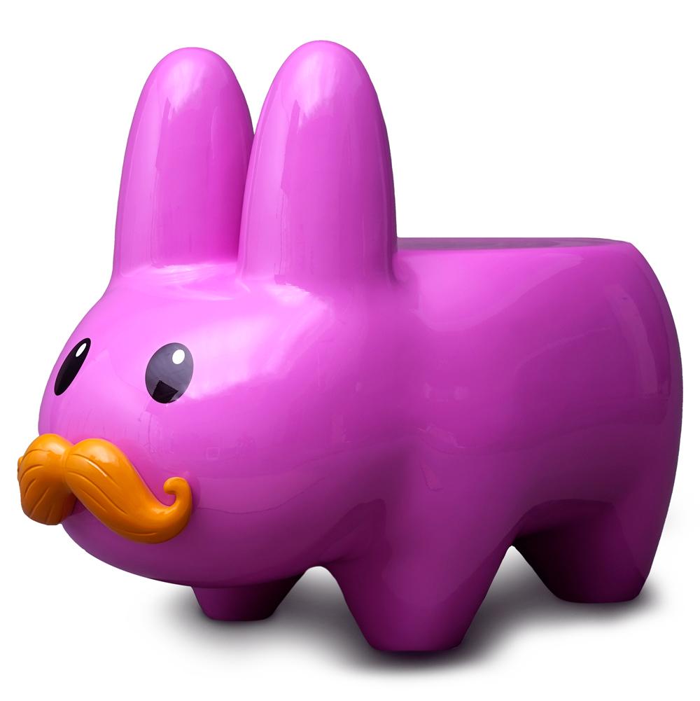 Kidrobot Art Giant Pink Stache Happy Labbit Stool | Kidrobot