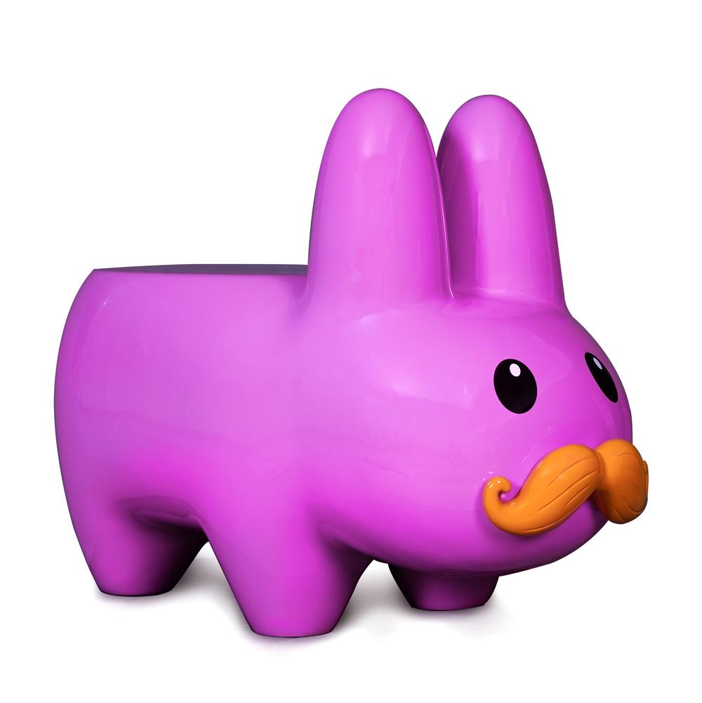 Kidrobot Art Giant Pink Stache Happy Labbit Stool | Kidrobot