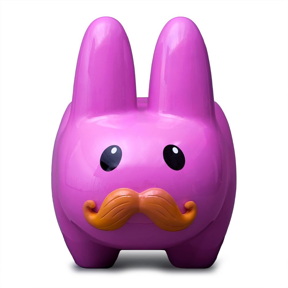 Kidrobot Art Giant Pink Stache Happy Labbit Stool Kidrobot