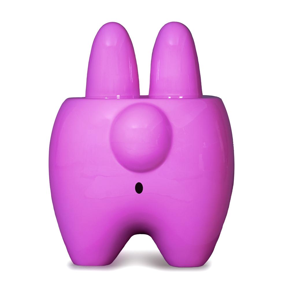 Kidrobot Art Giant Pink Stache Happy Labbit Stool by Frank Kozik - Kidrobot - Designer Art Toys