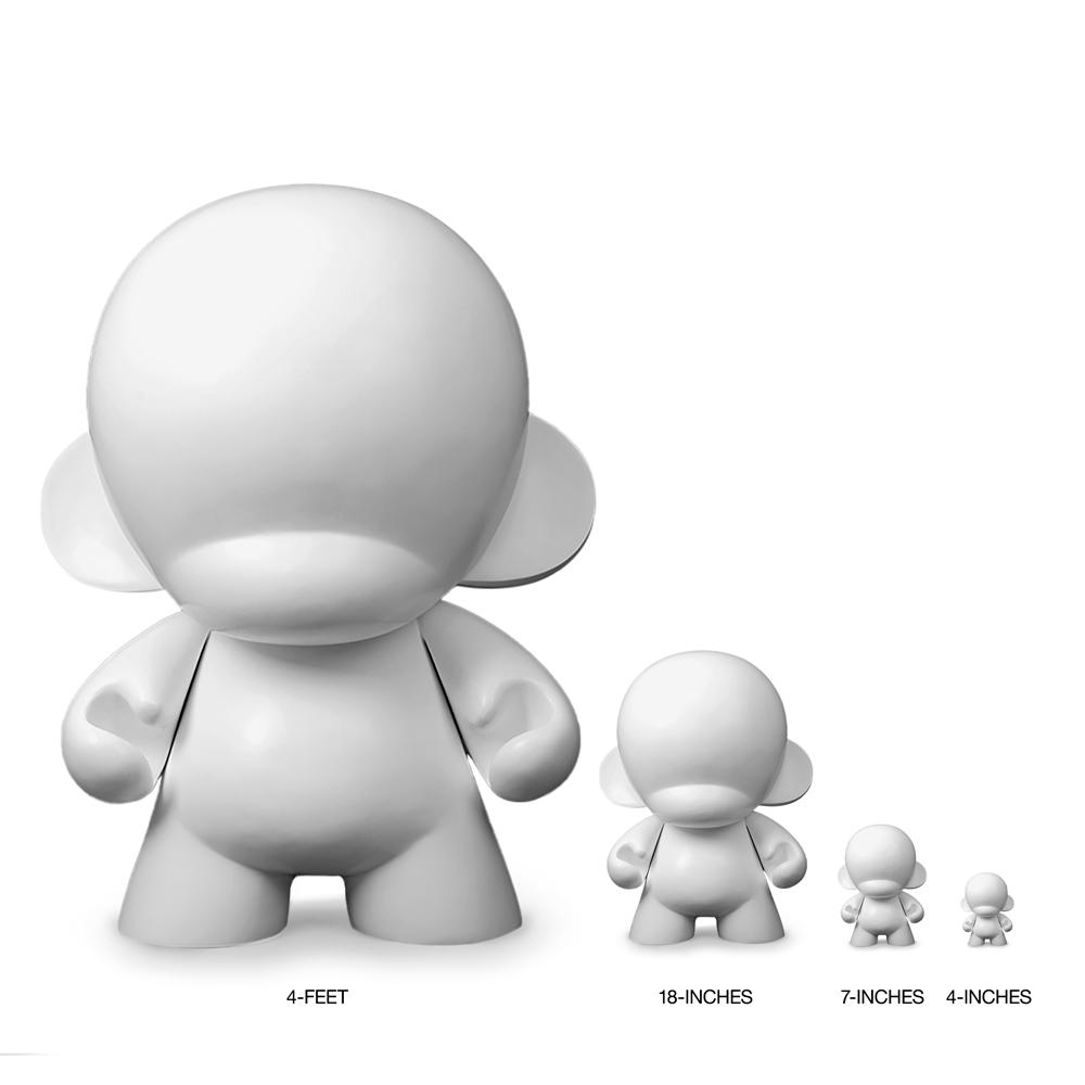 MUNNYWORLD Monsta Munny 4 Foot Art Giant by Kidrobot - Primed White Edition - Kidrobot - Designer Art Toys