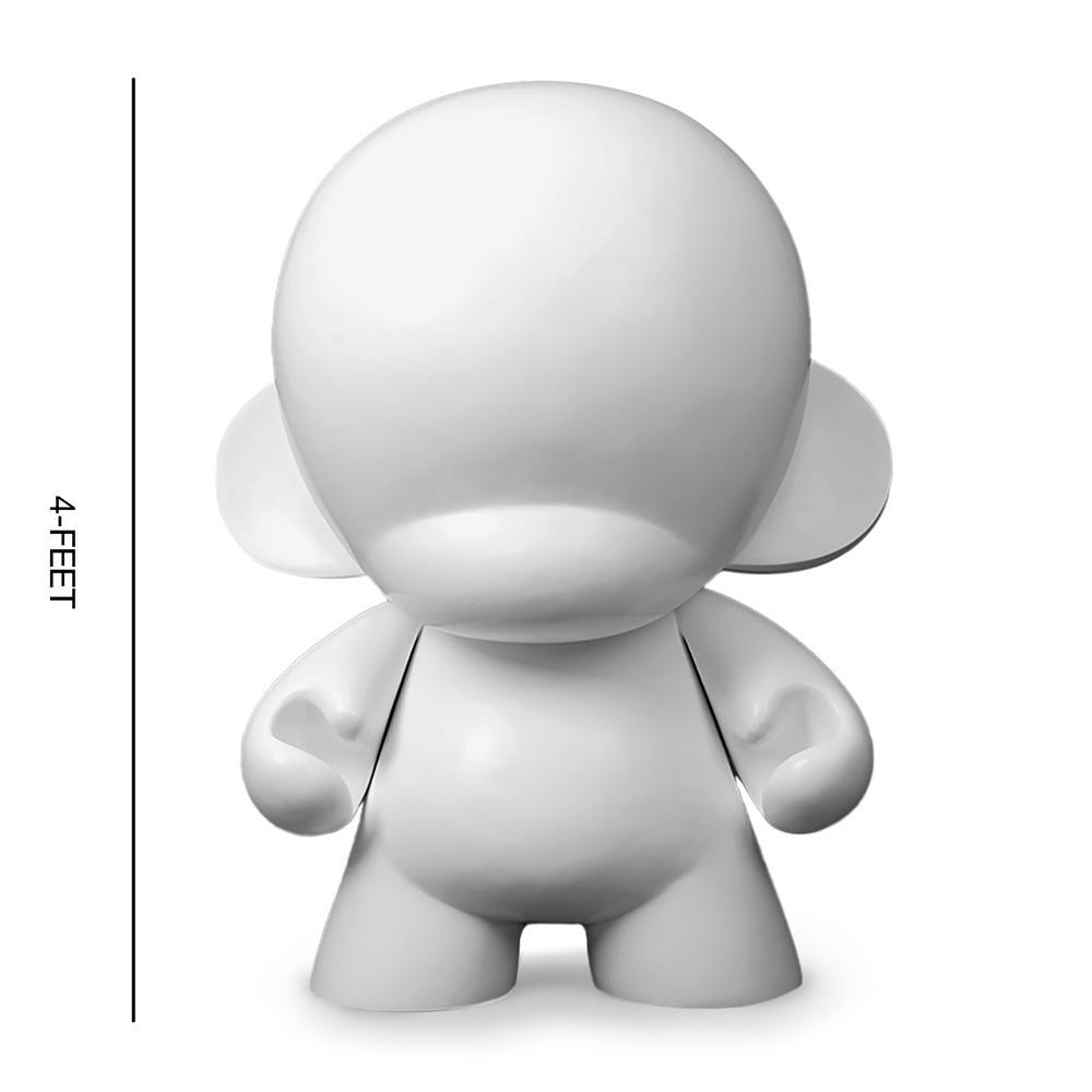 MUNNYWORLD Monsta Munny 4 Foot Art Giant by Kidrobot - Primed White Edition - Kidrobot - Designer Art Toys