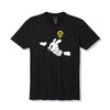 Kidrobot Flying High Dunny limited edition shirt in black, featuring graphic design, from the 2022 Con exclusive apparel collection.