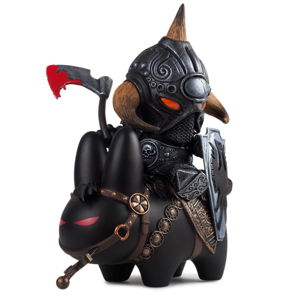 Frank Kozik's Frazetta Death Dealer medium art figure, limited edition vinyl sculpture, detailed fantasy warrior collectible.