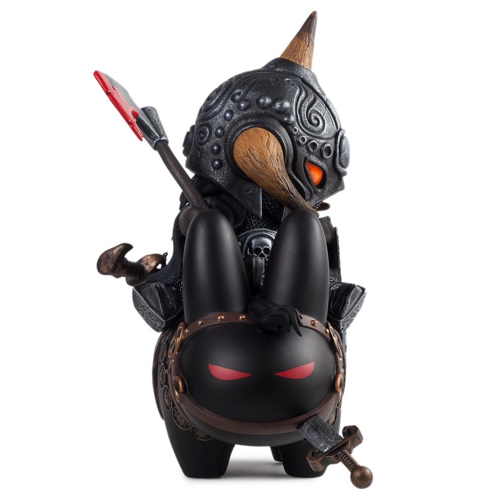 Limited edition Frazetta Death Dealer medium art figure by Frank Kozik, displayed with detailed painted design on vinyl sculpture.