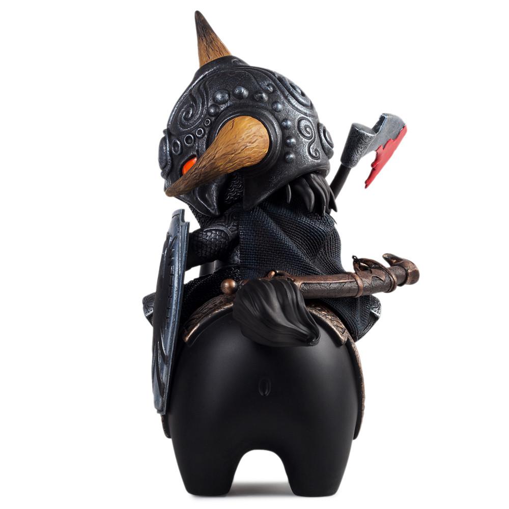 Limited edition Frank Kozik Frazetta Death Dealer Medium Art Figure, vinyl sculpture with detailed design, sold out.