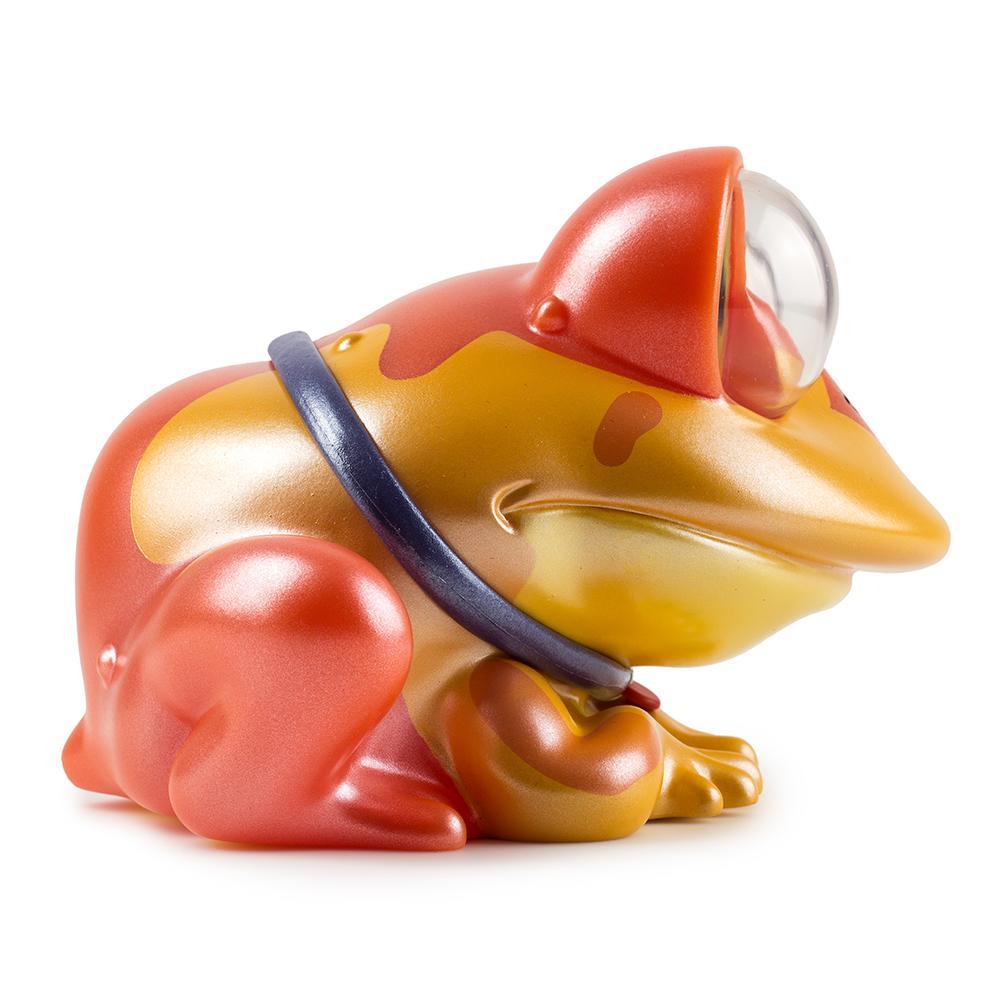 Futurama All Hail Hypnotoad 6-inch metallic art figure by Kidrobot, featuring Hypnotoad with a shiny metallic finish.