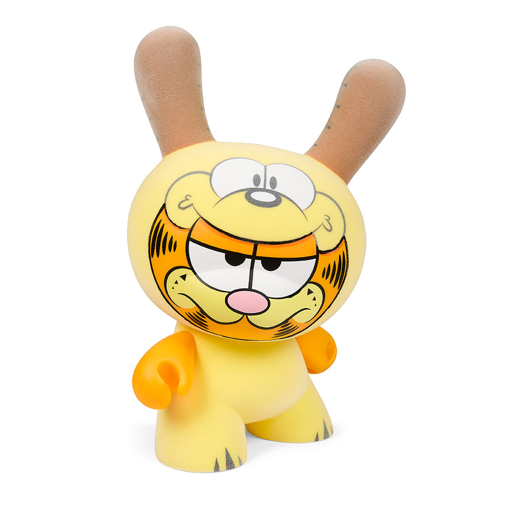 Garfield "El Impostor" 8-inch Dunny art figure by WuzOne, featuring a unique Garfield-inspired design and creative sculpting.